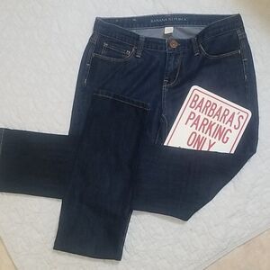 BANANA REPUBLIC SKINNY DARK WASH JEANS